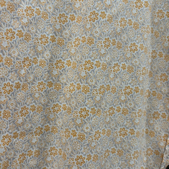 CHARLES G BAILEY yellow floral button down shirt size Large - Picture 2 of 6